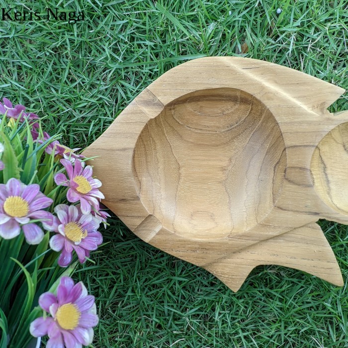 Asbak Ikan Kayu Jatu LSF9