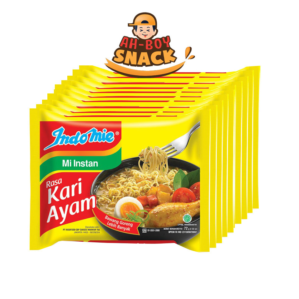 

10 PCS - INDOMIE KARI AYAM - AHBOY