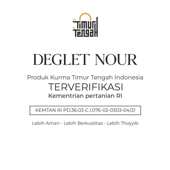 

Kurma Tunisia Madu Timur Tengah Premium Deglet Noor Honey - 500gSpsialEdisi