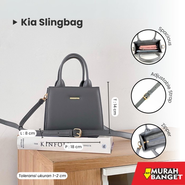 tas selempang wanita simple elegan Kia Slingbag - Tweelyforbag - Tas Selempang Wanita - Tas Wanita -