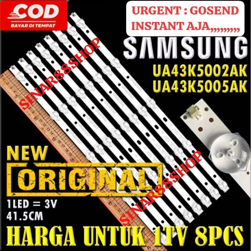 BACKLIGHT TV SAMSUNG UA43K5002AK UA43K5005AK UA 43K5002AK 43K5005AK 43K5002 AK 43K5005 LED LAMPU