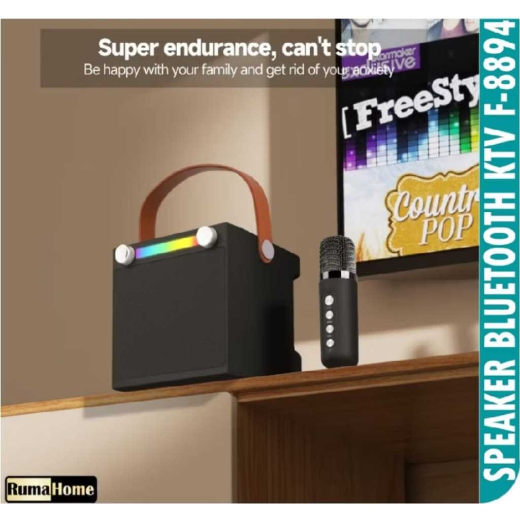 SPEAKER BLUETOOTH MINI PORTABEL FLECO F-8894 FREE MIC WIRELLES 2PCS