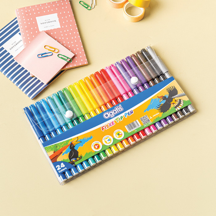 

Agatis Eco Spidol Warna Fibre Tip Pen 24 Warna