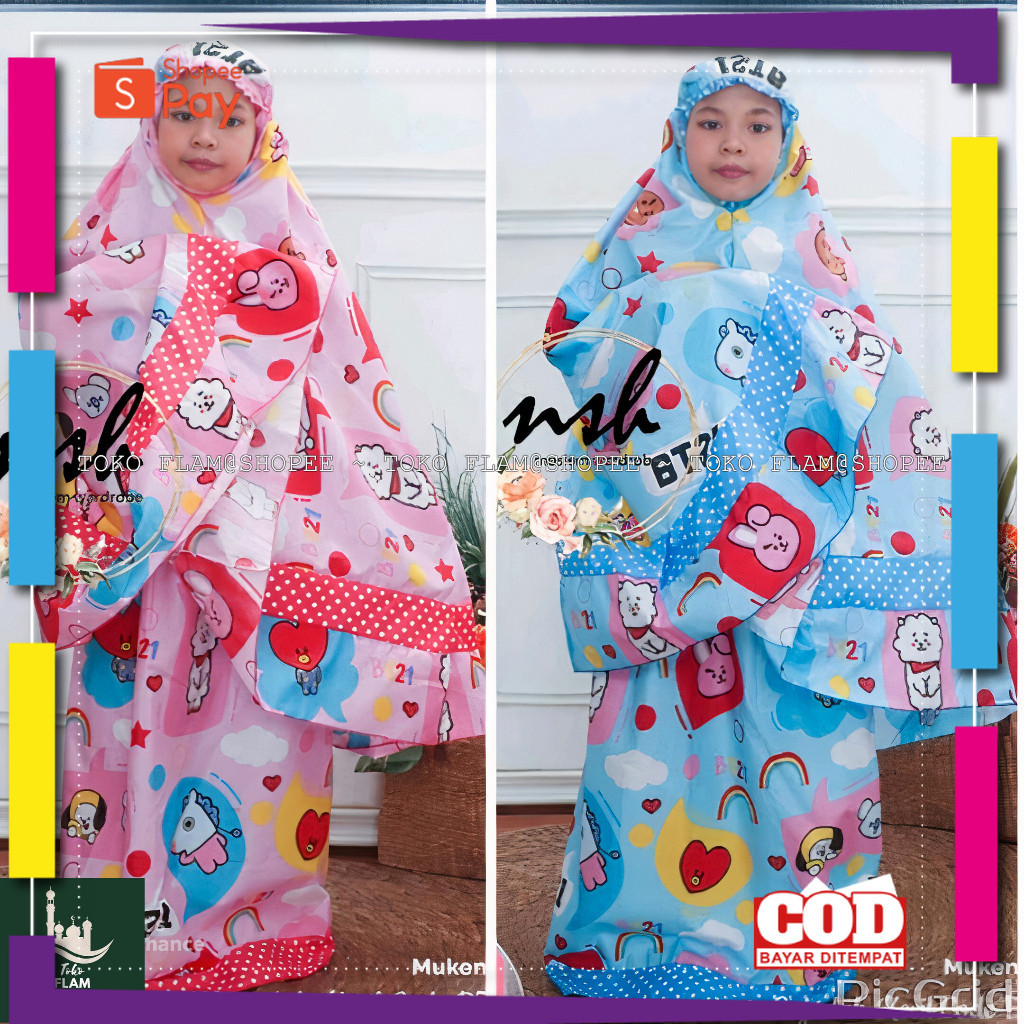 RAMADHAN SALE // FLAM mukena anak karakter BT21