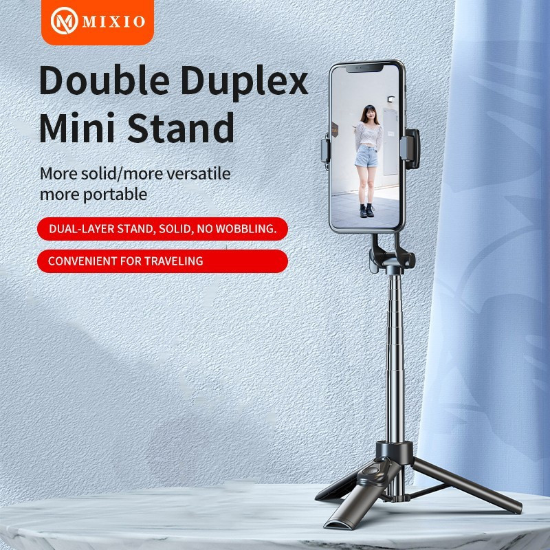 MIXIO A33 80CM Tongsis Bluetooth Selfie Stick Tripod Super Mini