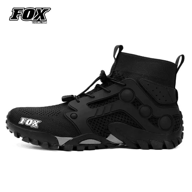 MTB Shoes Waterproof FOX Cycling Team Downhill Men's Mountain Bike Clothing Bicycle Antiskid Sneaker