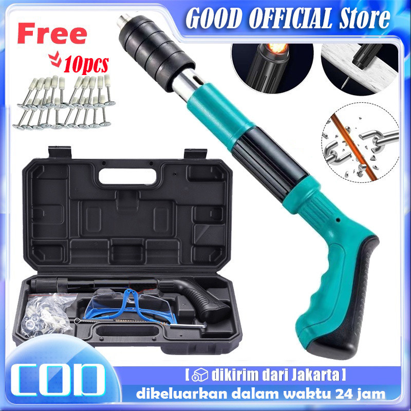 MIKAYO Alat Mesin Tembak Paku Beton / Paku Tembak Beton Baja / Alat Paku Tembak Beton / Paku Tembak 