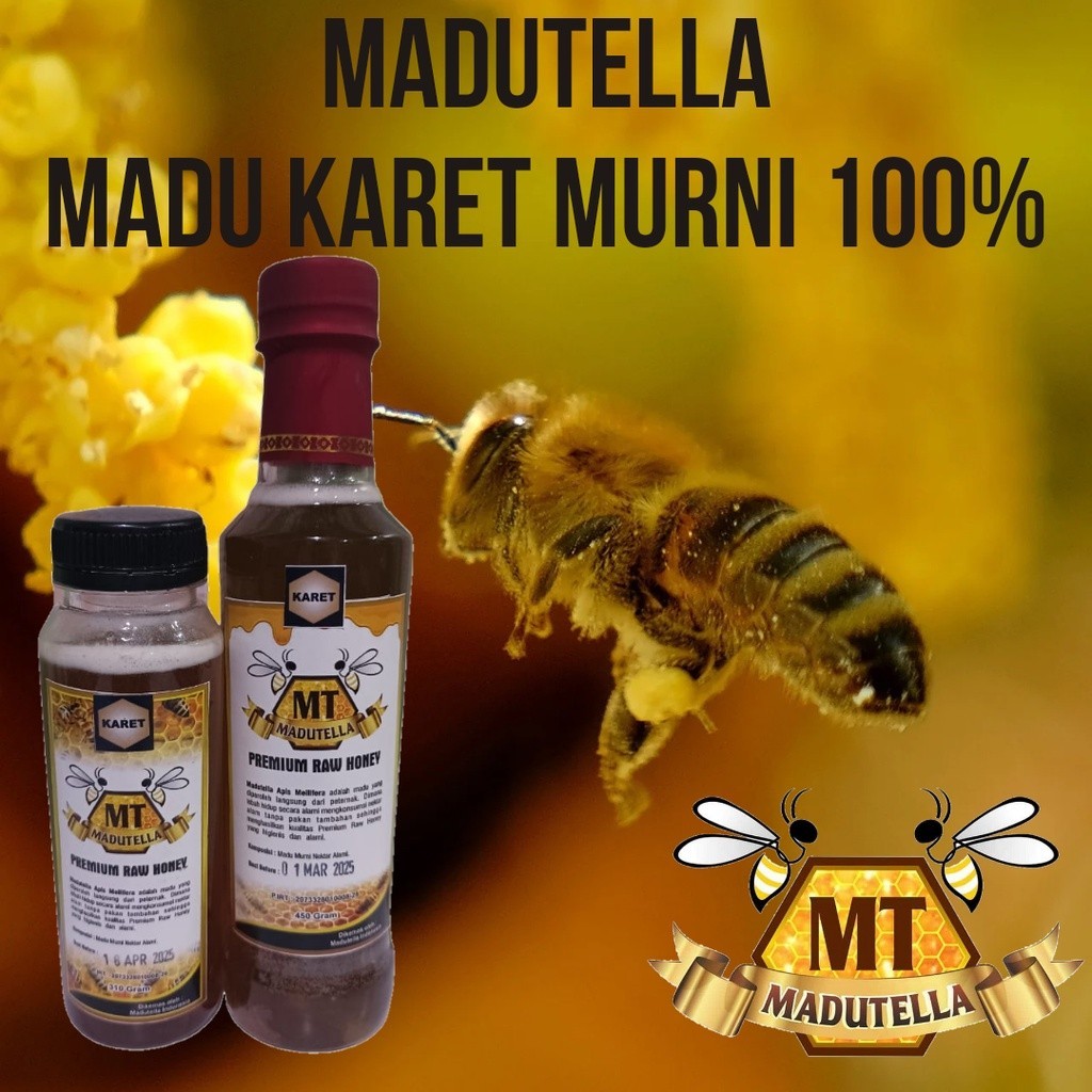 

Madutella - Madu Karet Murni 100% tanpa campuran apapun