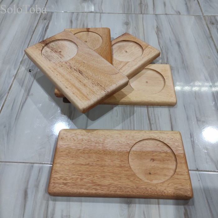 

Tatakan gelas Kayu /Alas gelas Kayu /Tatakan kayu Jati Mahoni Coak 8cm - coak mhni pngul murah