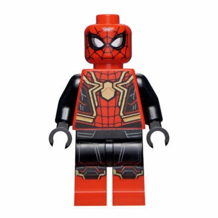 Lego Marvel - Spiderman ( Integrated suit ) Minifigure - ( 76158 )