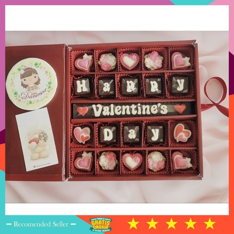 

Hampers Boneka Murah Wisuda Valentine Anniversary Wedding Pernikahan / .VD14 - chocolate gift S25D - coklat ucapan happy valentine's day (ds bgr)