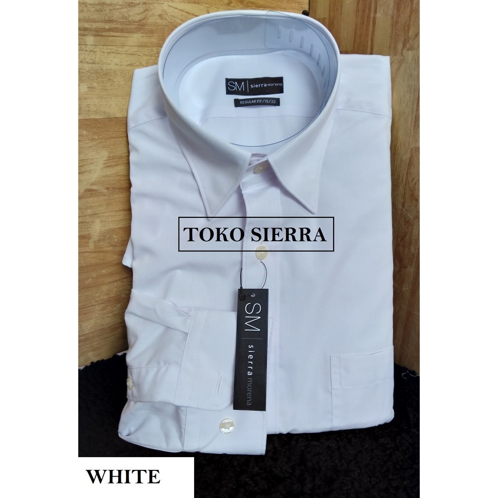 KEMEJA POLOS LENGAN PANJANG SLIM FIT SIERRA MORENA