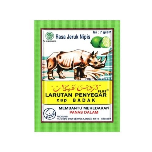 Cap Badak Larutan Penyegar Plus Rasa Jeruk Nipis 7 Gram Sachet