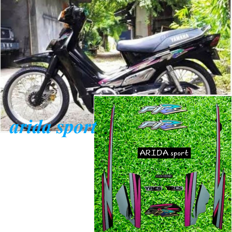 Striping stiker  Yamaha f1zr fizr fiz r f1z r crom hitam pink tahun 1996 1997 berkualitas spt origin