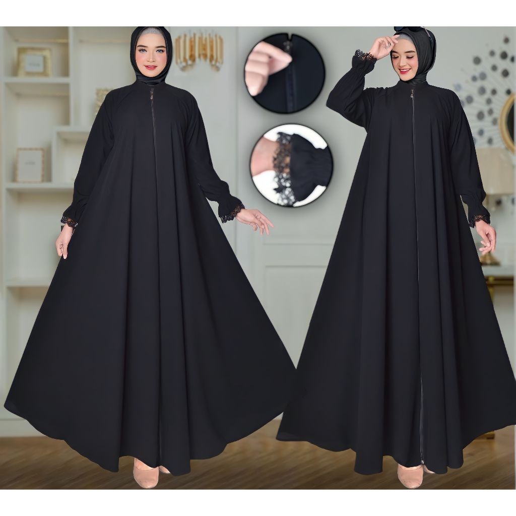 Gamis Abaya Turkey Sarah Anak Muslim Perempuan Remaja Tanggung