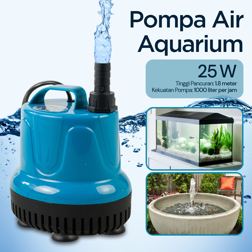 Pompa Air Aquarium Mini Submersible Pump EU Plug 220V IPX8 25W - DL-601 - Tosca