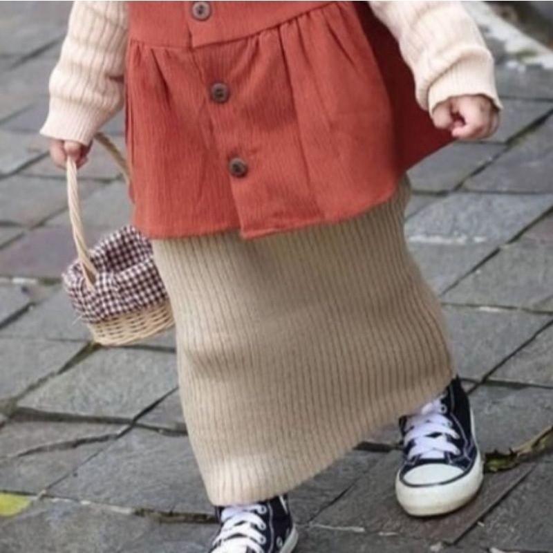 ROK RAJUT SPAN ANAK 1-8 TAHUN | ROK RAJUT ANAK PEREMPUAN | ROK SPAN ANAK CEWE| Rok anak rajut