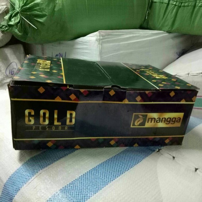 Sarung cap MANGGA GOLD murah bagus  - BLACK WHITE