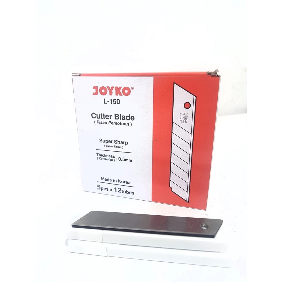

Harga Grosir ( 1kotak/12packs ) Refill /ISI Cutter Besar JOYKO L-150