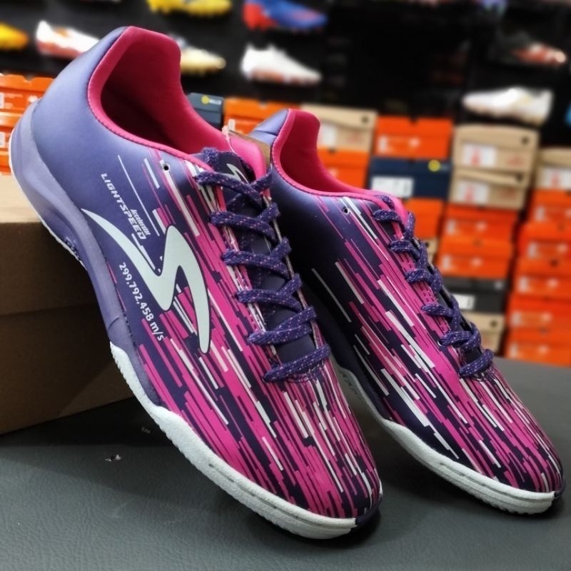 NEW-BIG SALE Sepatu Futsal Specs Bola LS Reborn IN - Valhalla Pink Glo / Specs Ls Reborn Fg Sepatu F