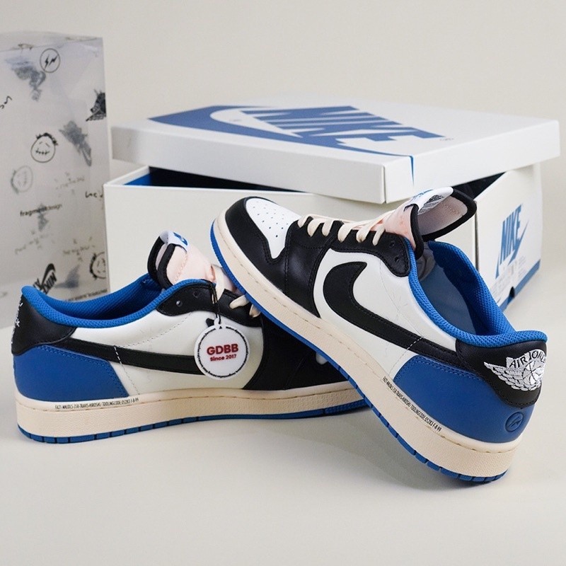 Sneakers  1 Low Travis Scott Fragment Blue White Black Vs