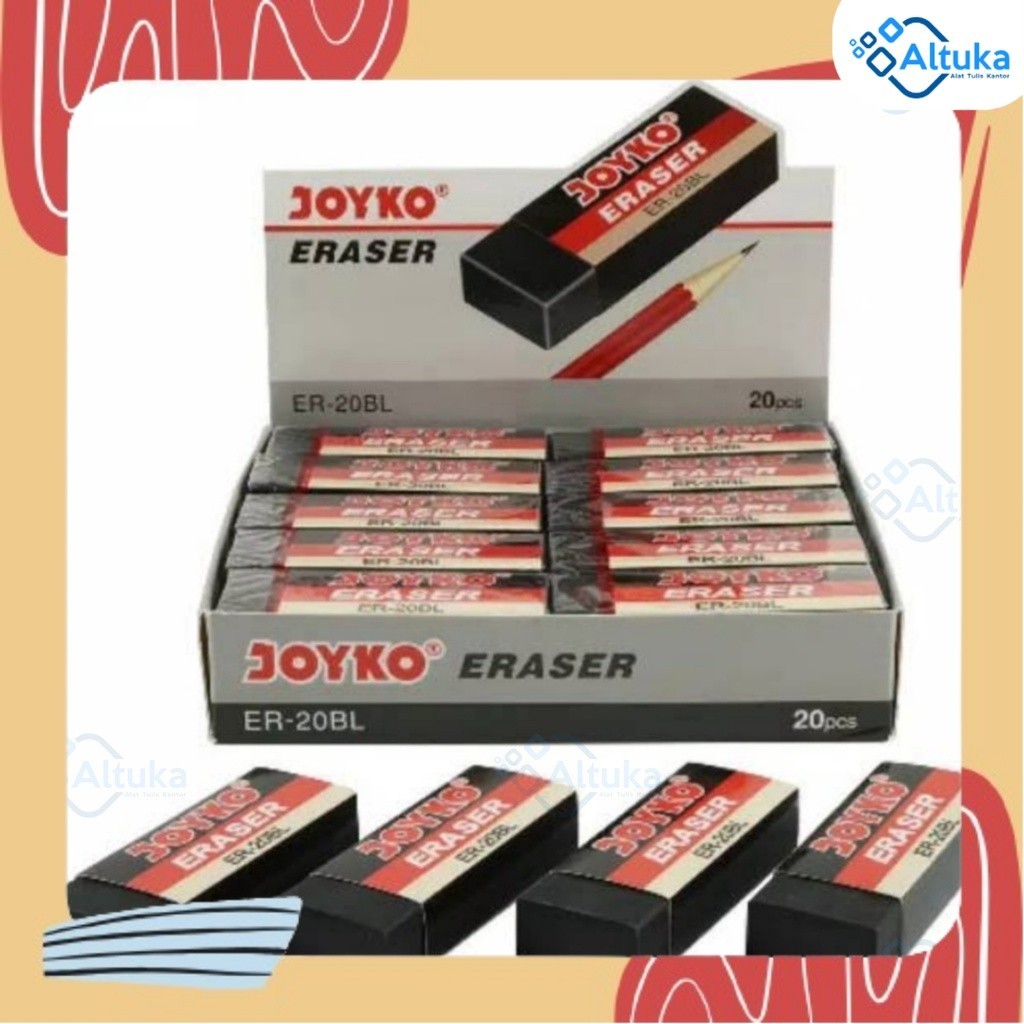 

Penghapus / Eraser / Stip Joyko ER-20BL Hitam Ukuran Besar