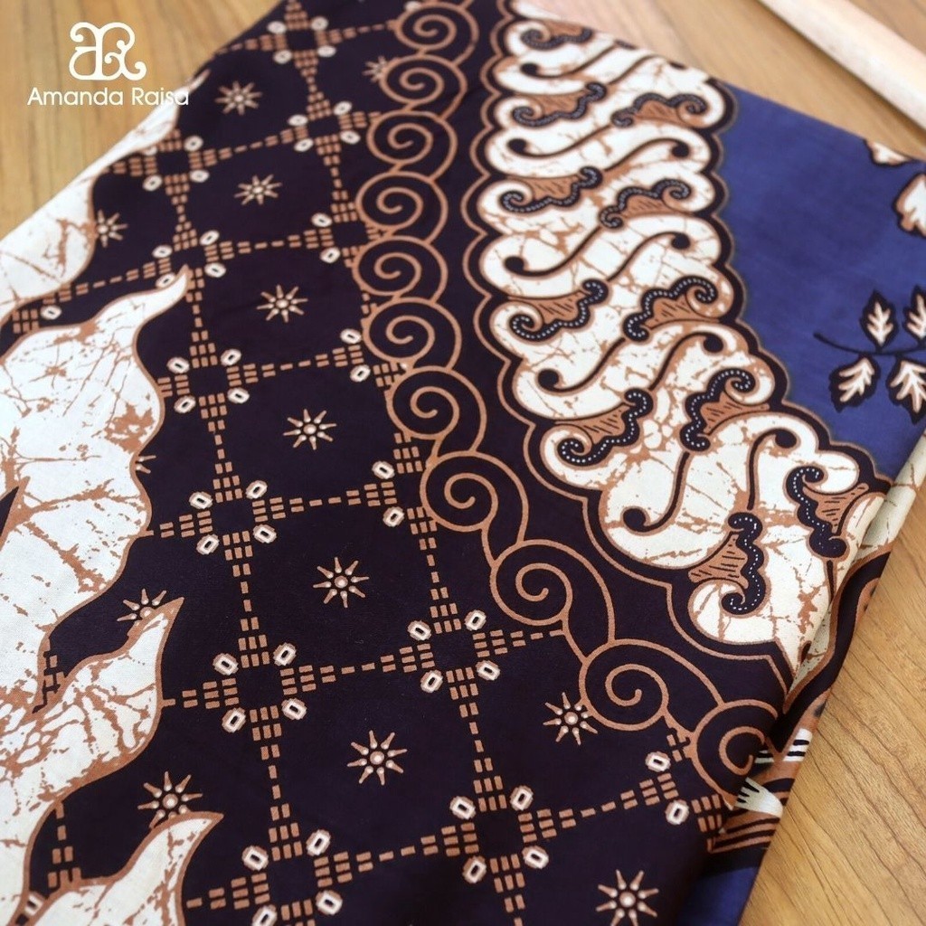 Kain Batik Meteran Potongan Motif Untaian Daun
