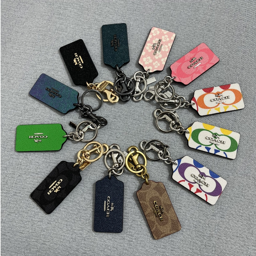 

Coach Bag pendant Leather Tag Bag Decoration Pendant Keychain Pendant