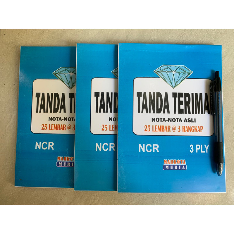 

Tanda Terima Nota Nota Asli Rangkap 3, Nota NCR, Nota 3 Ply (Ecer)