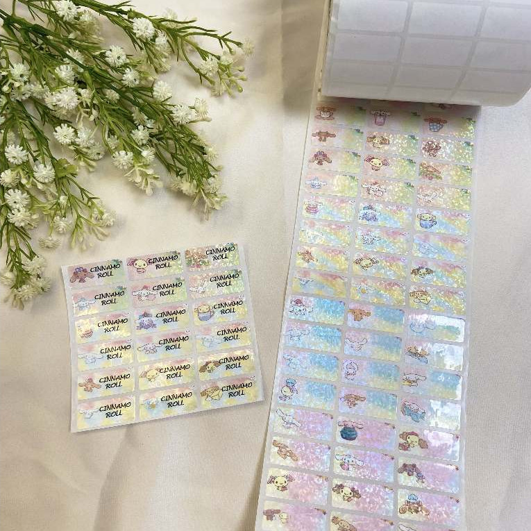 

[CINNAMOROLL-M] LABEL NAMA STIKER NAMA CINNAMOROLL PREMIUM WATERPROOF