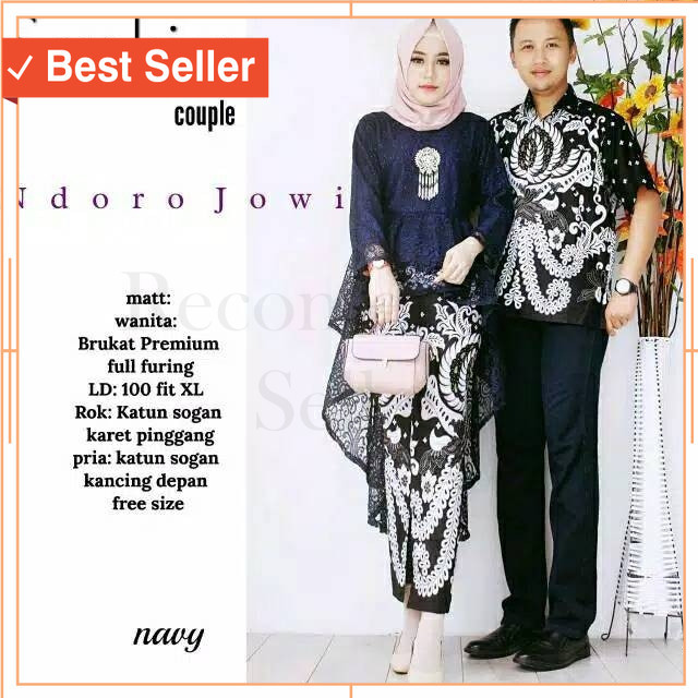 Fashion Idul Fitri Couple Murah Pasangan Kekinian / KEBAYA BRUKAT TERMURAH BISA JUMBO XXL - NESWARI 
