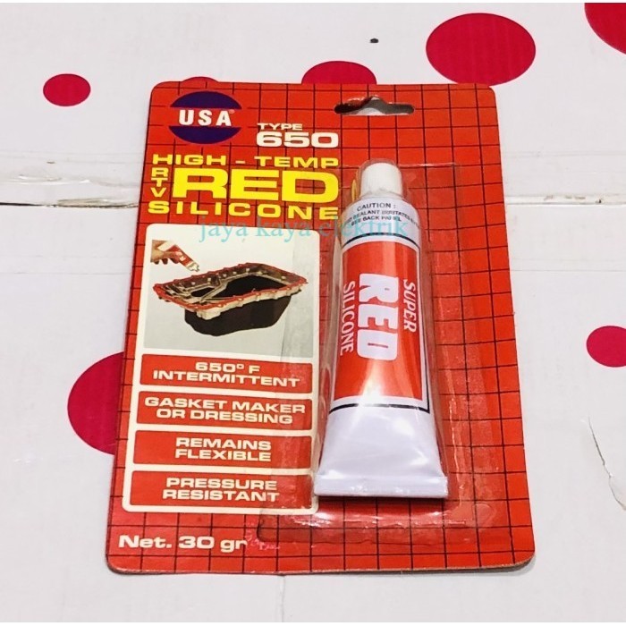 

Lem RED Siliocon High Temp Type 650 USA 30 Gram