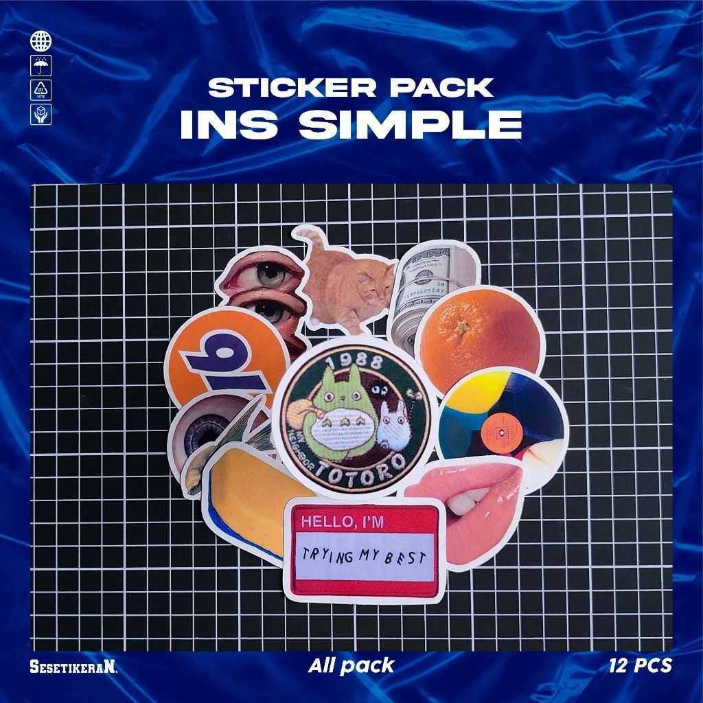 

COD✨ Sesetikeran Stiker Pack Ins Style Simple Korea Lucu Colorfull Keren Untuk Koper Laptop Skateboard