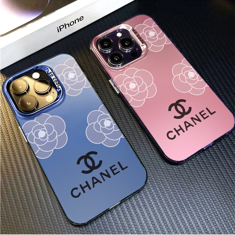 Case Chanel flower patter IMD IPhone 15 15 Pro 15 Pro Max 15 Plus 11 11 Pro Max 7 Plus 12 12 Pro 12 