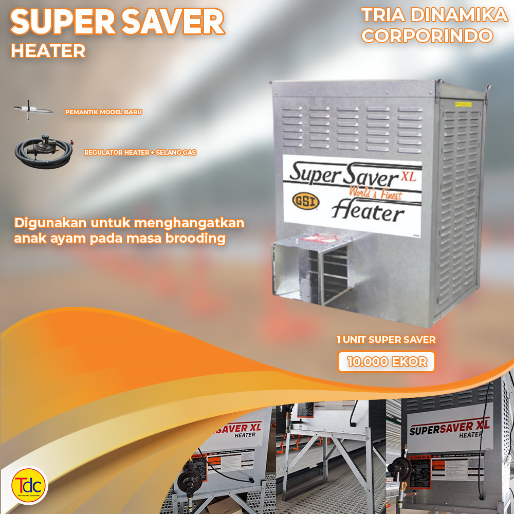 Super Saver Heater/Pemanas Gas - Alat Ternak Kandang Ayam
