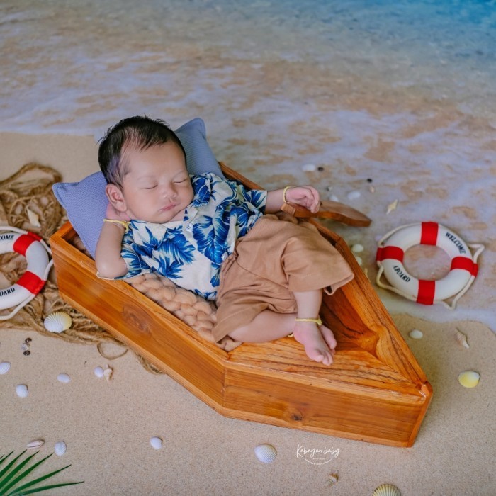 baju pantai anak laki laki properti foto bayi newborn