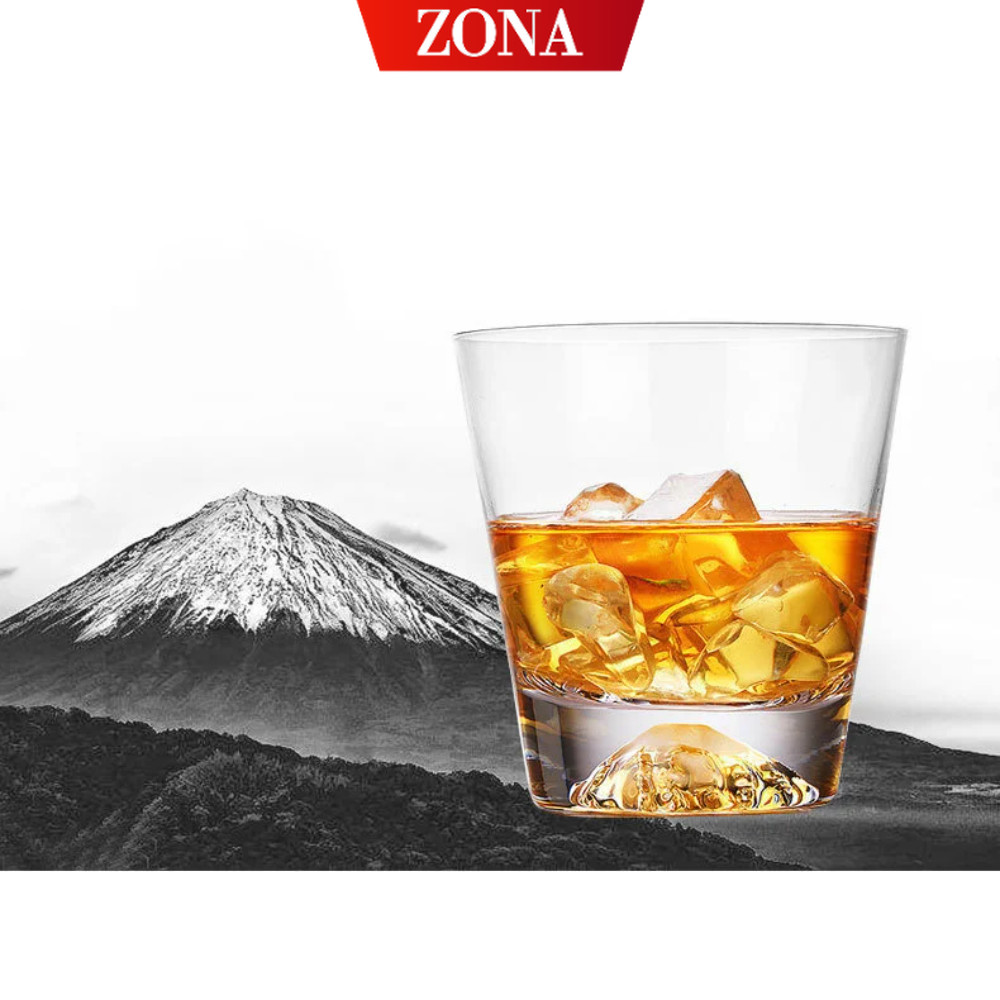 ZONA Gelas Whisky Mount Fuji Japanese Style Rock Glass 250ml - M-1641