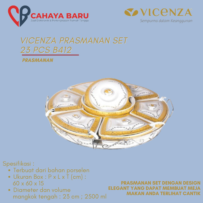 VICENZA PRASMANAN SET 23PCS BA412