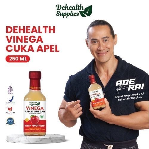 

Dehealth supplies vinega - apple cider vinegar cuka apel nanas organik - apel 250 kaca
