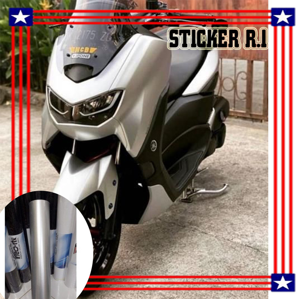 stiker skotlet silver satin sticker scotlite silver metalic doff