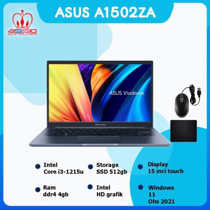 ASUS VIVOBOOK A1502ZA i3 1215U TOUCH