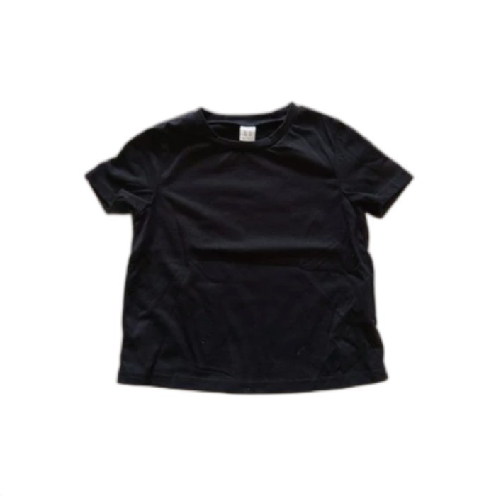BAJU KAOS TSHIRT SHEIN BLACK SIMPLY ANAK LAKI LAKI