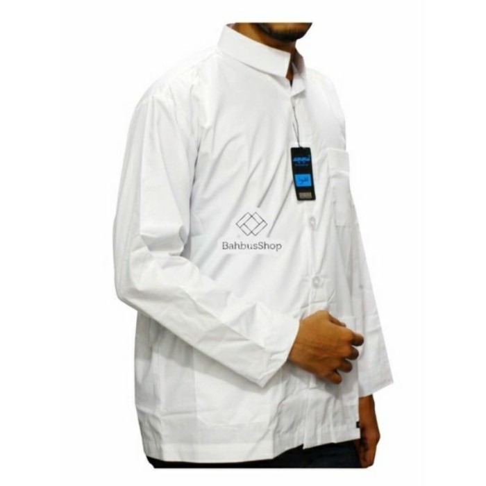 promosi Populer BAJU KOKO AMMU SIZE XXL - XXXXL BUSANA MUSLIM PRIA - Putih, XXL