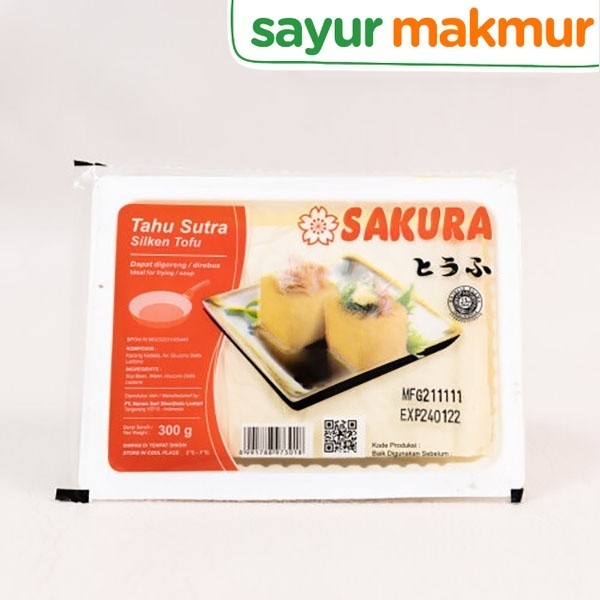 

Sakura Tahu Sutera Kotak 300 gram Sayurmakmur