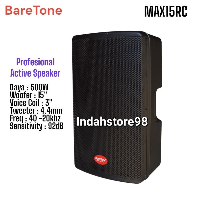 Speaker Aktif 15 Inch Baretone Max15RC Profesional Sound System Rental Max 15rc Original