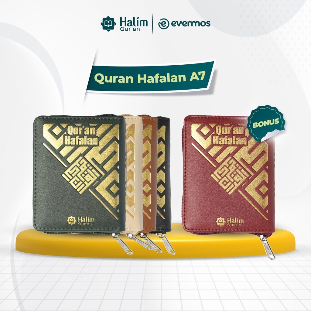 

Halim Quran - QURAN HAFALAN SAKU UKURAN A7 PRAKTIS RINGAN MUDAH DIBAWA CUSTOM NAMA TANPA PO