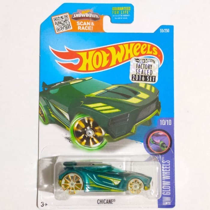 HW Hot Wheels Chicane hijau Factory Sealed -DD24