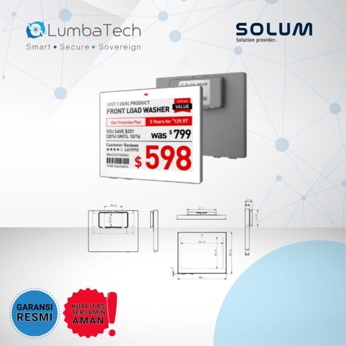 

Solum newton 4,2 inch , Label Elektronik