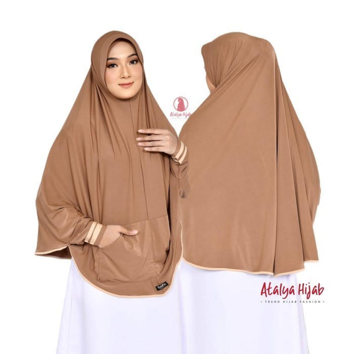 Jilbab Lengan Hijab Tangan Bergo Lengan Jilbab Lengan Panjang Kinanti - Purple