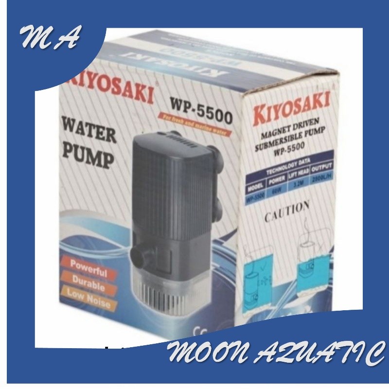 kiyosaki wp 5500 power head pompa celup air aquarium kolam ikan hias pompa air wp5500